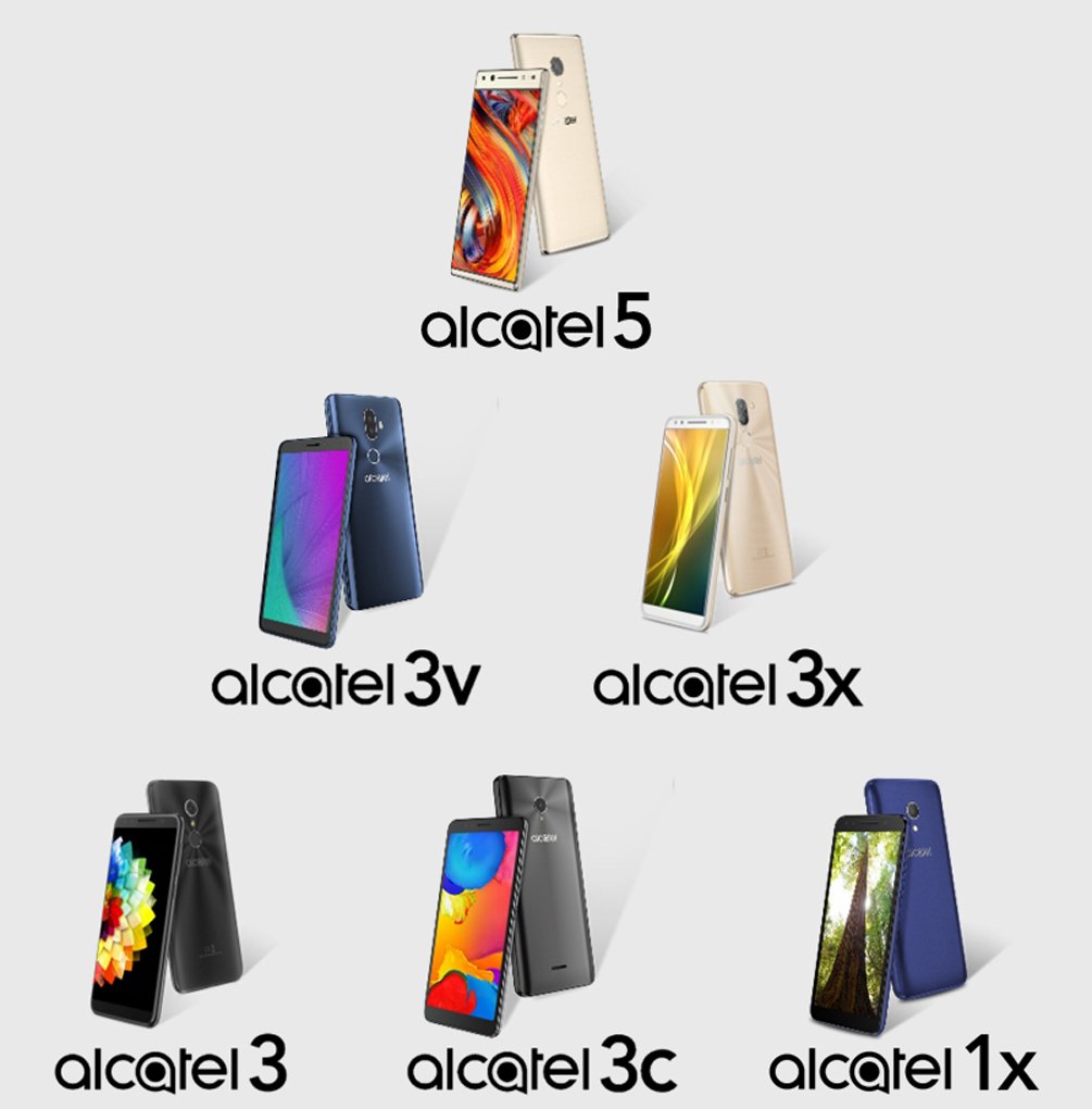 Tres nuevos móviles baratos de Alcatel se muestran en el CES 2018